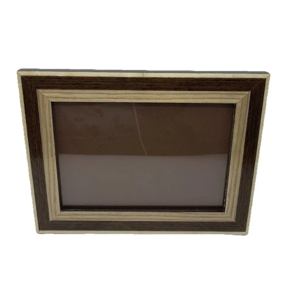 Natalini Wood Picture Frame Made Italy Italian Tan Brown Marquetry For 5
